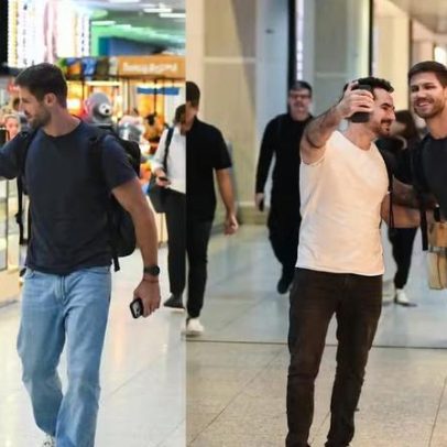 Jonas Sulzbach é tietado por fãs em aeroporto após BBB 26