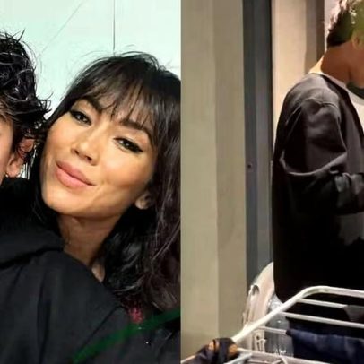 Danni Suzuki mostra filho de 14 anos lavando as roupas: tarefa dele