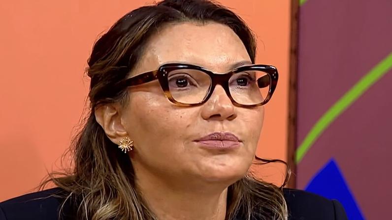 A primeira-dama, Janja da Silva, participa do programa Sem Censura, da TV Brasil