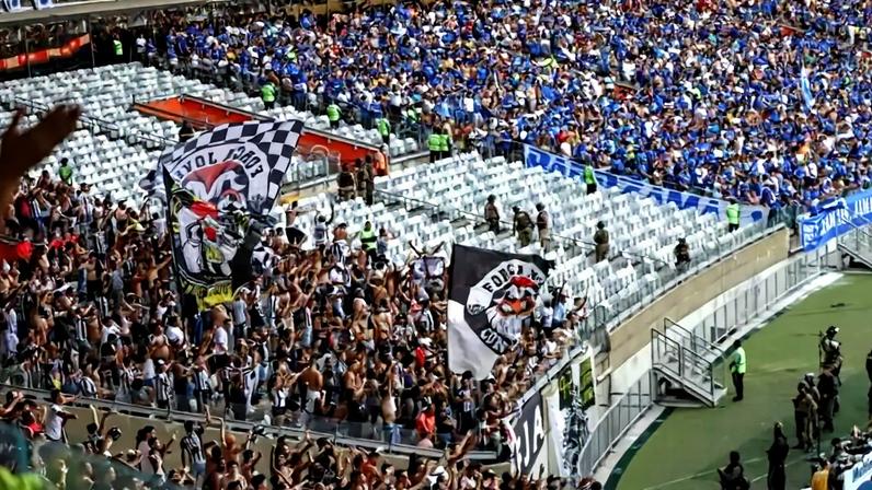 Torcidas de cruzeiro x atlético no Mineirão (Foto: Pedro Souza / Atlético)