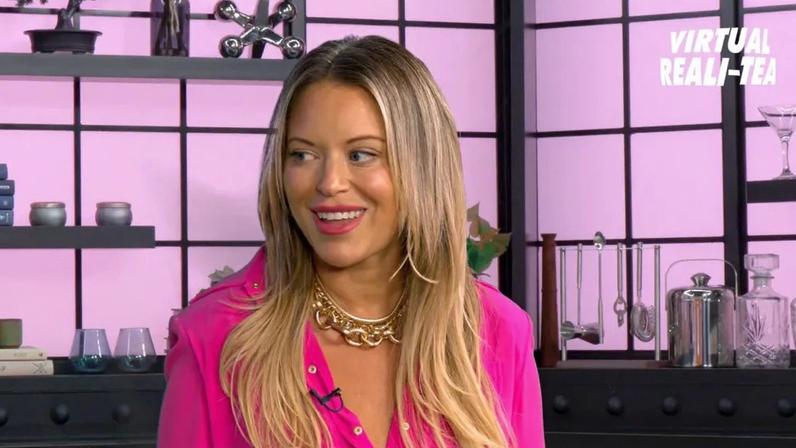 Amanda Frances (seen above in Page Six’s NYC studio) appeared on “Virtual Reali-Tea”
