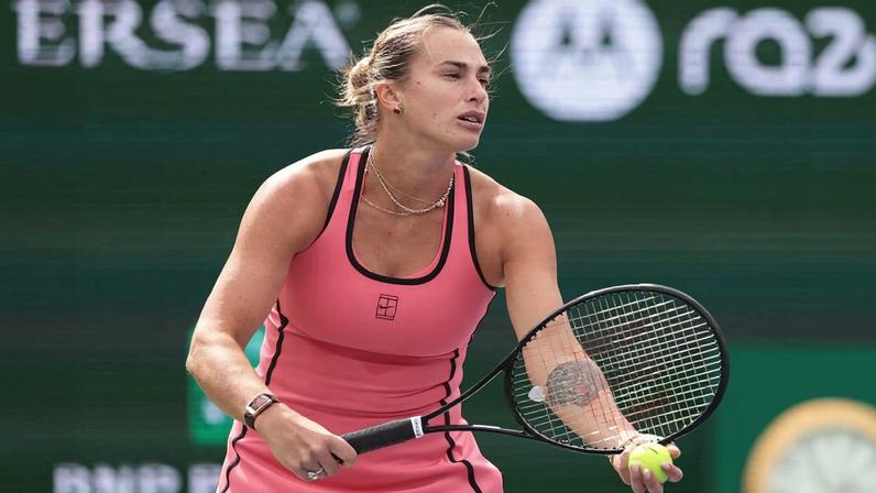 Sabalenka estreia bem em Indian Wells em seu 100º jogo na liderança