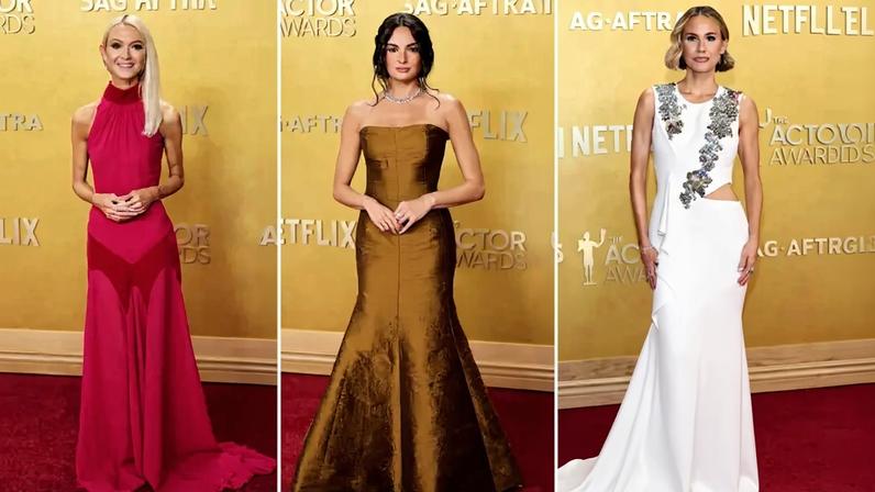 SAG Awards 2026: updates ao vivo do red carpet e looks das celebridades