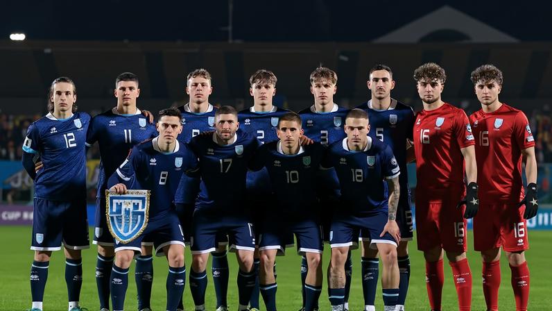Seleção de San Marino nas eliminatórias para a Copa 2026 — Foto: Jonathan Moscrop/Getty Images
