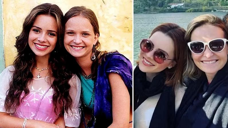 Sandy e Fernanda Rodrigues — Foto: Divulgação/TV Globo e Reprodução/Instagram