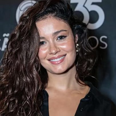 Sophie Charlotte aposta em cabelo volumoso para festa do cinema nacional