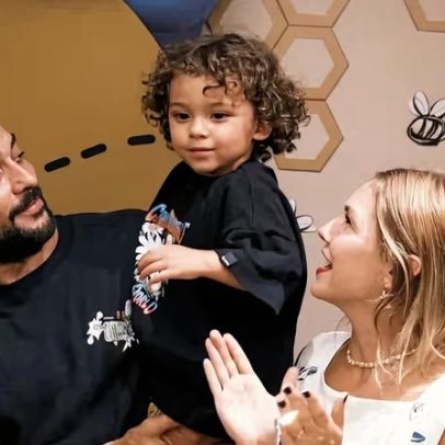 Sterblitch e D'Tuani celebram aniversário do filho com fotos e vídeo