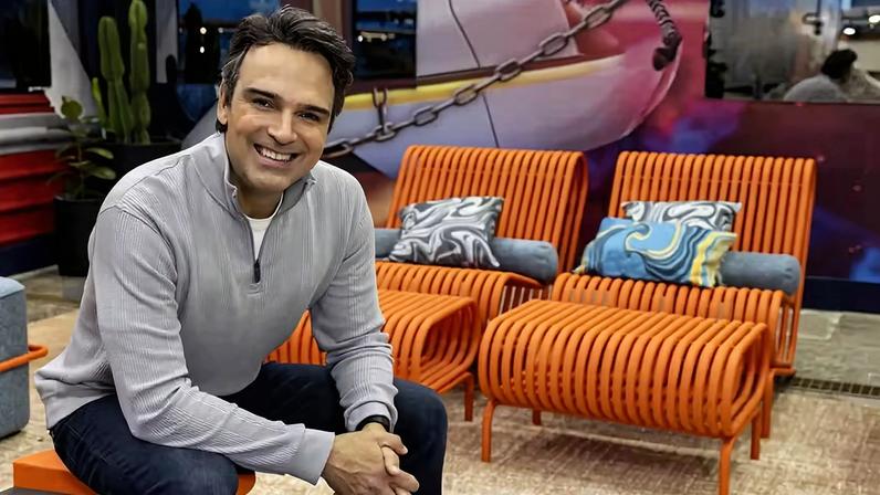 Tadeu Schmidt no BBB 26 — Foto: Globo/ Fábio Rocha
