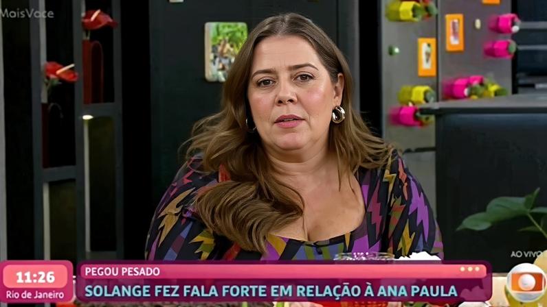 Tati Machado comenta fala de Solange Couto no 'Mais Você' — Foto: Reprodução/Globoplay