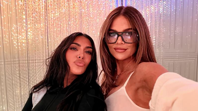Kim Kardashian (seen above with her sister) was accused of heavily editing her sister Khloé Kardashian’s face in new photos.
