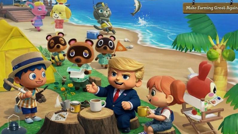 Trump passa a postar conteúdo de Animal Crossing com IA