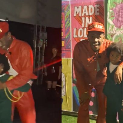 Tyler, Creator viraliza ao interagir com mini-fã nos bastidores do Lollapalooza