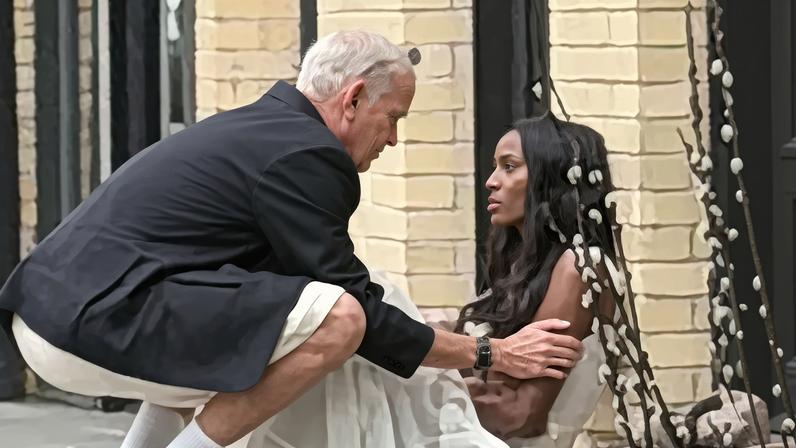 Ciara Miller was spotted slumped against the Hermes store in New York City Tuesday.