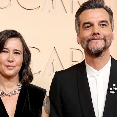 Wagner Moura chega ao tapete vermelho do Oscar com Sandra Delgado