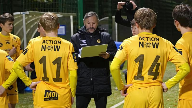 Thiago Martins trabalha como técnico de atacantes da base do Bodø/Glimt — Foto: Reprodução