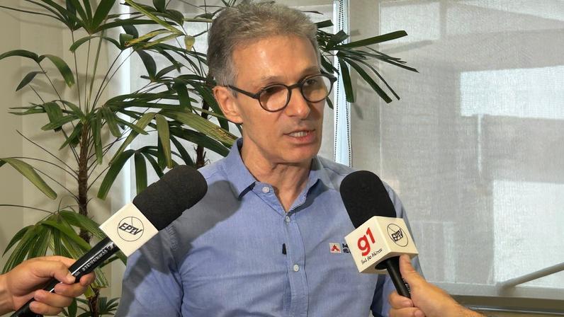 Romeu Zema reafirma pré-candidatura à Presidência e rejeita aliança com outros partidos — Foto: Júlia Reis/g1