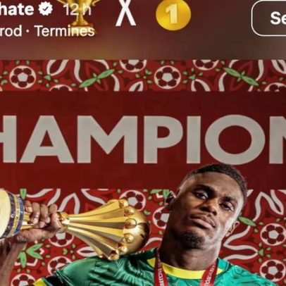 Zagueiro senegalês provoca com foto de troféu e medalha da Copa Africana