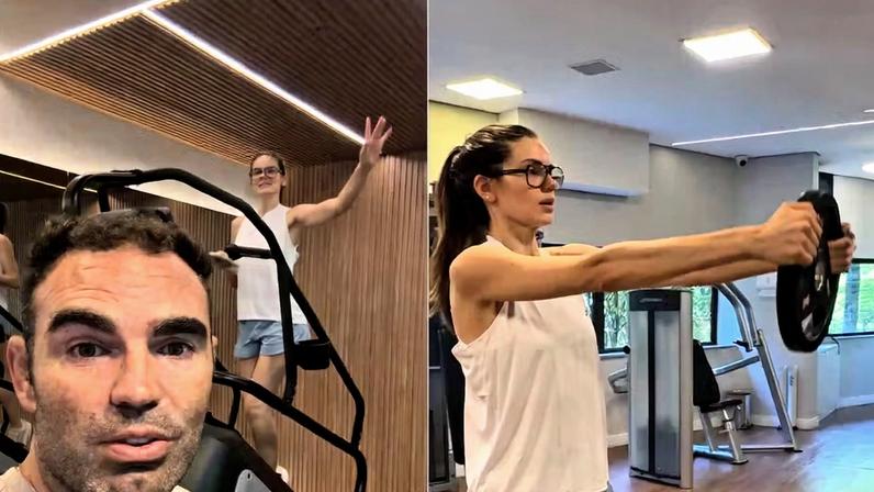 Chico Salgado detalha treino de Camila Queiroz após parto