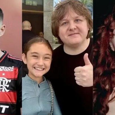 Filha de Jorginho posou com Lewis Capaldi após desentendimento com Chappell Roan