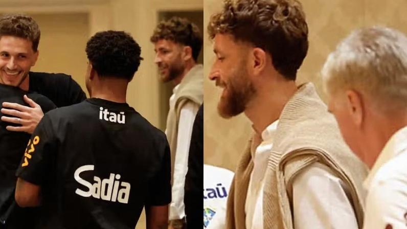 Léo Pereira erra look em jantar da CBF e recebe confere de Ancelotti