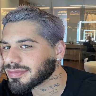 Zé Felipe abandona fios platinados e revela novo visual