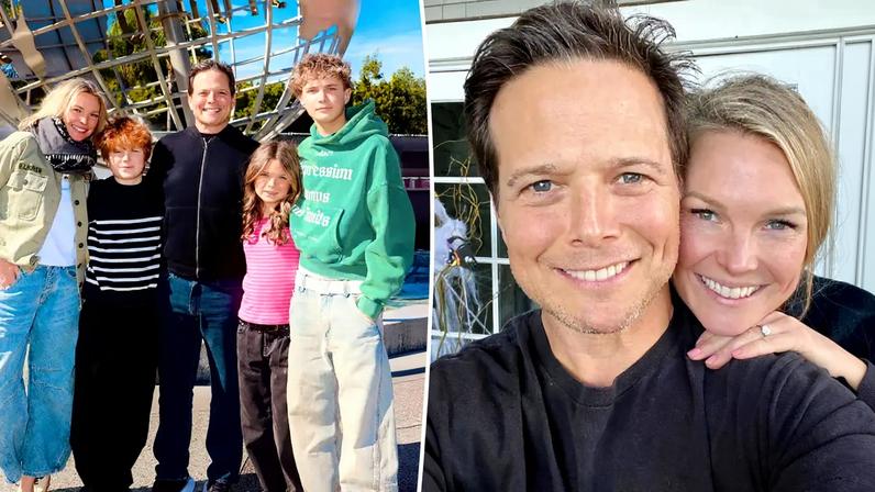 Scott Wolf explained the February reunion between himself, estranged wife Kelley Wolf and their kids.