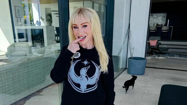 Kathy Griffin took to Instagram to show off new blond hair.