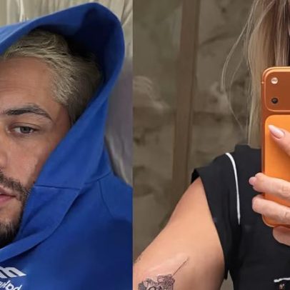 Zé Felipe exibe nova tatuagem após Virginia Fonseca homenagear filhas