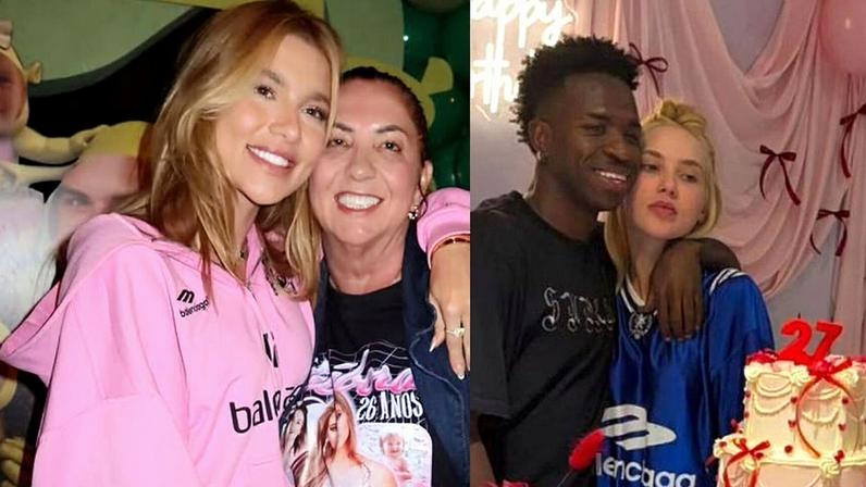 Mãe de Virgínia apaga vídeo após foto com cara de enterro ao lado de Vini Jr.