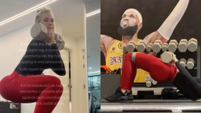 Enxaqueca leva Virginia a mudar treino de agachamento e elevação pélvica
