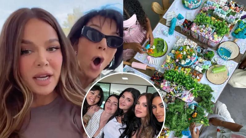 Páscoa 2026 da família Kardashian-Jenner com artes, brunch e mais