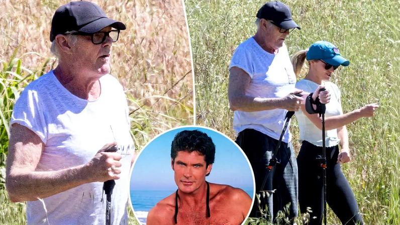 David Hasselhoff, 73, é visto em passeio raro com a esposa Hayley Roberts