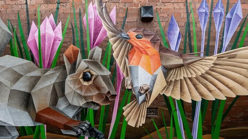 A Bit of Parklife by Annatomix, displayed in Alcester Road, Birmingham.