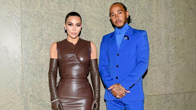 “This is a good thing. Kanye [isn’t] questioning ‘Is Lewis a good person?'” a Kanye West source said of his ex-wife Kim Kardashian’s relationship with Lewis Hamilton (above).