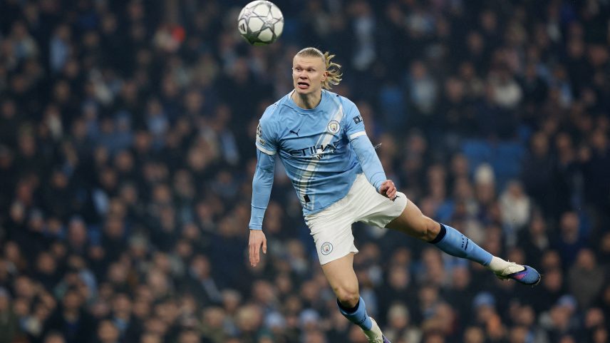 Haaland - Manchester City x Galatasaray - Champions League — Foto: REUTERS/Scott Heppell
