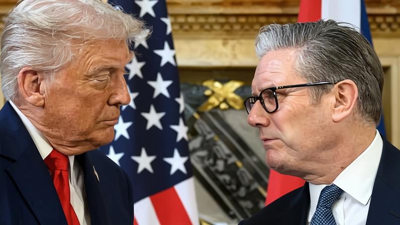 Trump diz que Starmer é fraco ao debochar do PM britânico e de porta-aviões