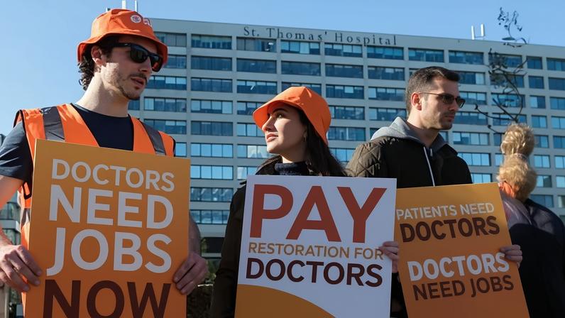 Associação Médica Britânica é acusada de hipocrisia durante greve salarial