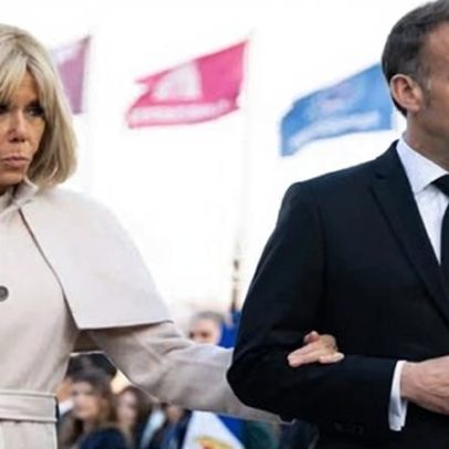 Macron critica Trump após comentários sobre seu casamento