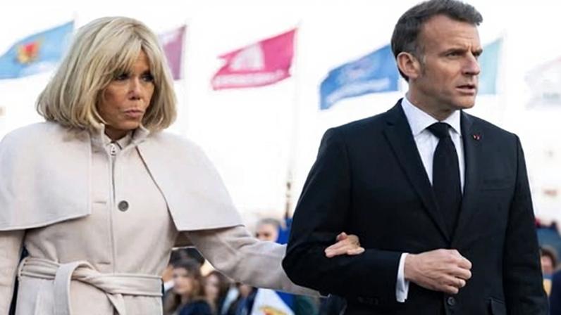 Macron critica Trump após comentários sobre seu casamento