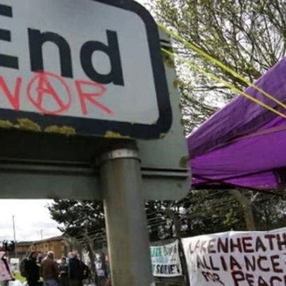 Sete presos por alegado apoio à Palestine Action em protesto na RAF Lakenheath