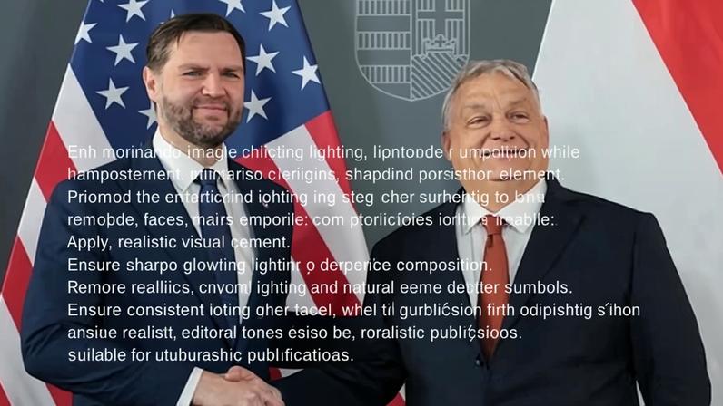 The revelations come as JD Vance, left, joins Viktor Orbán in Budapest on Tuesday to take part in his election campaign.
