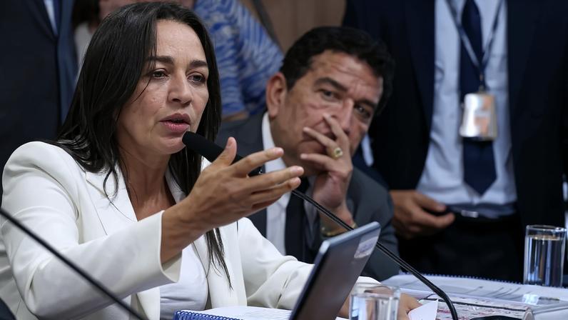 A senadora Eliziane Gama. Foto: Edilson Rodrigues/Agência Senado