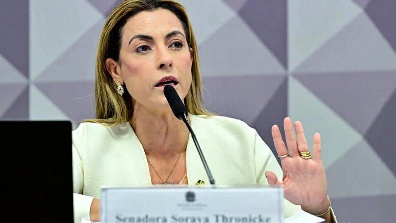 A senadora Soraya Thronicke, relatora da CPI das Bets. Foto: Geraldo Magela/Agência Senado