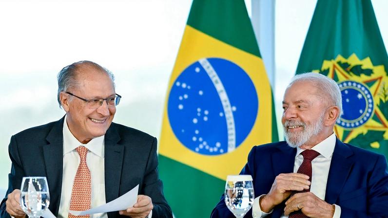 Vice-presidente, Geraldo Alckmin, e presidente Luiz Inácio Lula da Silva. — Foto: Ricardo Stuckert / Presidência da República