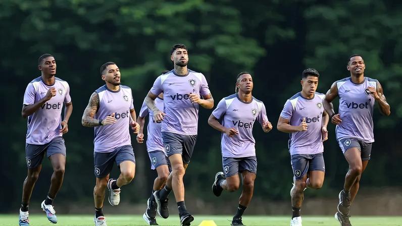 Botafogo em treino no CT Lonier (Foto: Vítor Silva/Botafogo)