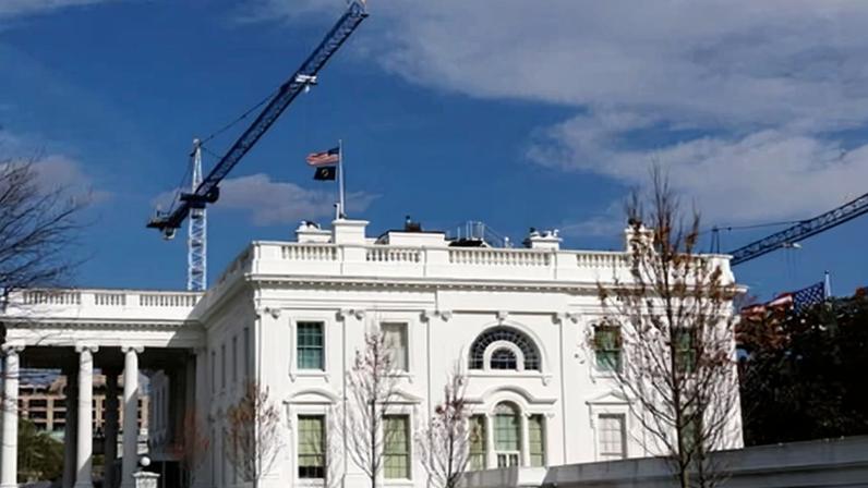 A judge ordered a halt to President Trump's White House renovations on Tuesday.