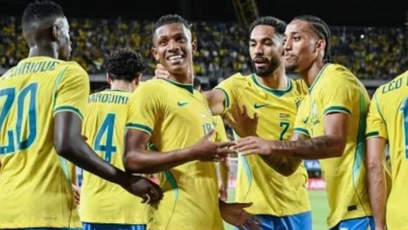 Comemoração do Brasil na vitória sobre a Croácia