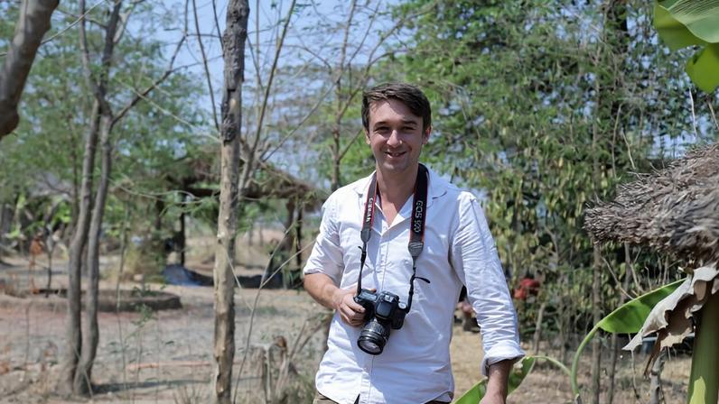 Gerald Flynn’s first reporting trip outside of the Cambodian capital took him to Banteay Meanchey province, in the country’s northwest, near the Thai border, in 2020 to report on the impact of climate change on livelihoods. Image courtesy of Pann Bony.