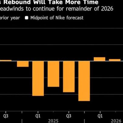 Nike prevê queda de até 4% na receita sob novo CEO e pressão de turnaround
