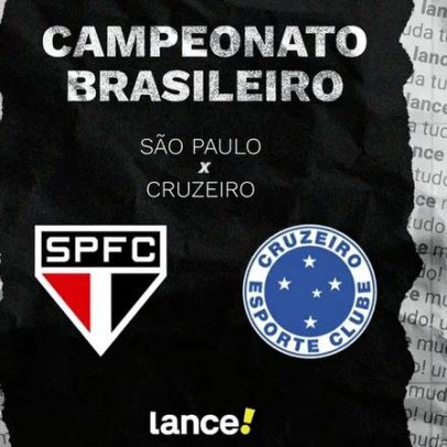 São Paulo x Cruzeiro: horário, transmissão e prováveis escalações